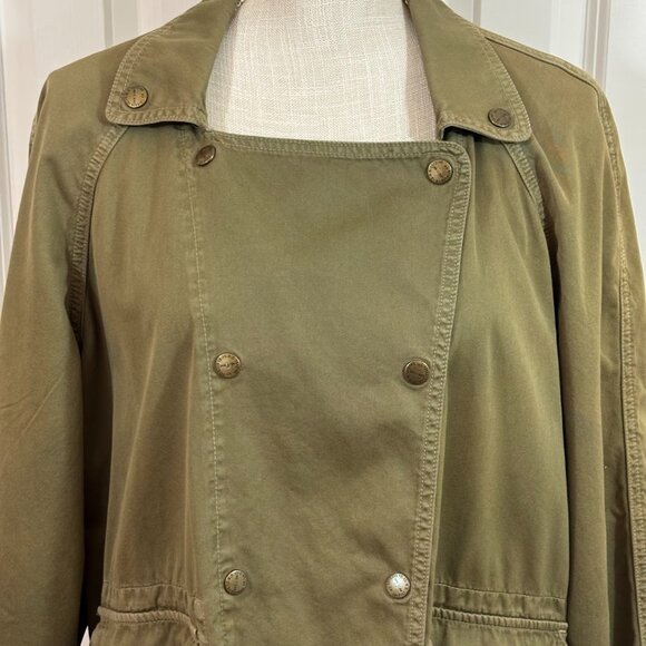 Current/Elliott The Infantry Army Green Double Breasted Jacket Sz 1 (L) Hiking - Picture 4 of 14